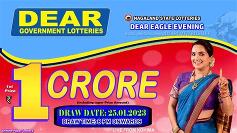 DEAR EAGLE EVENING DRAW TIME 8 PM .